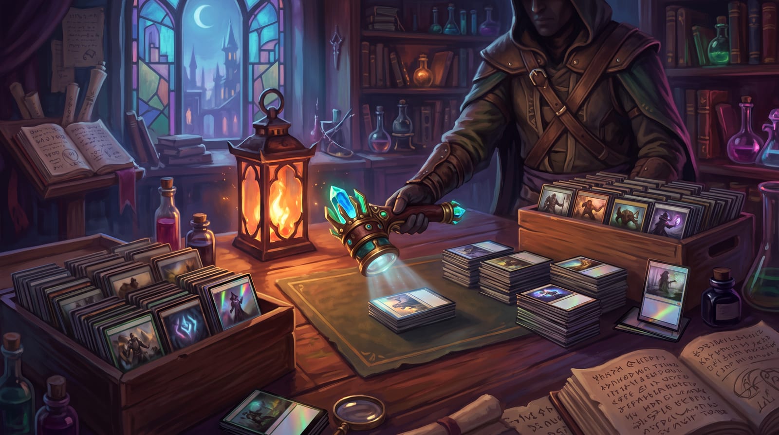 Fantasy illustration for How to Scan MTG Cards Fast and Get the Right Printing