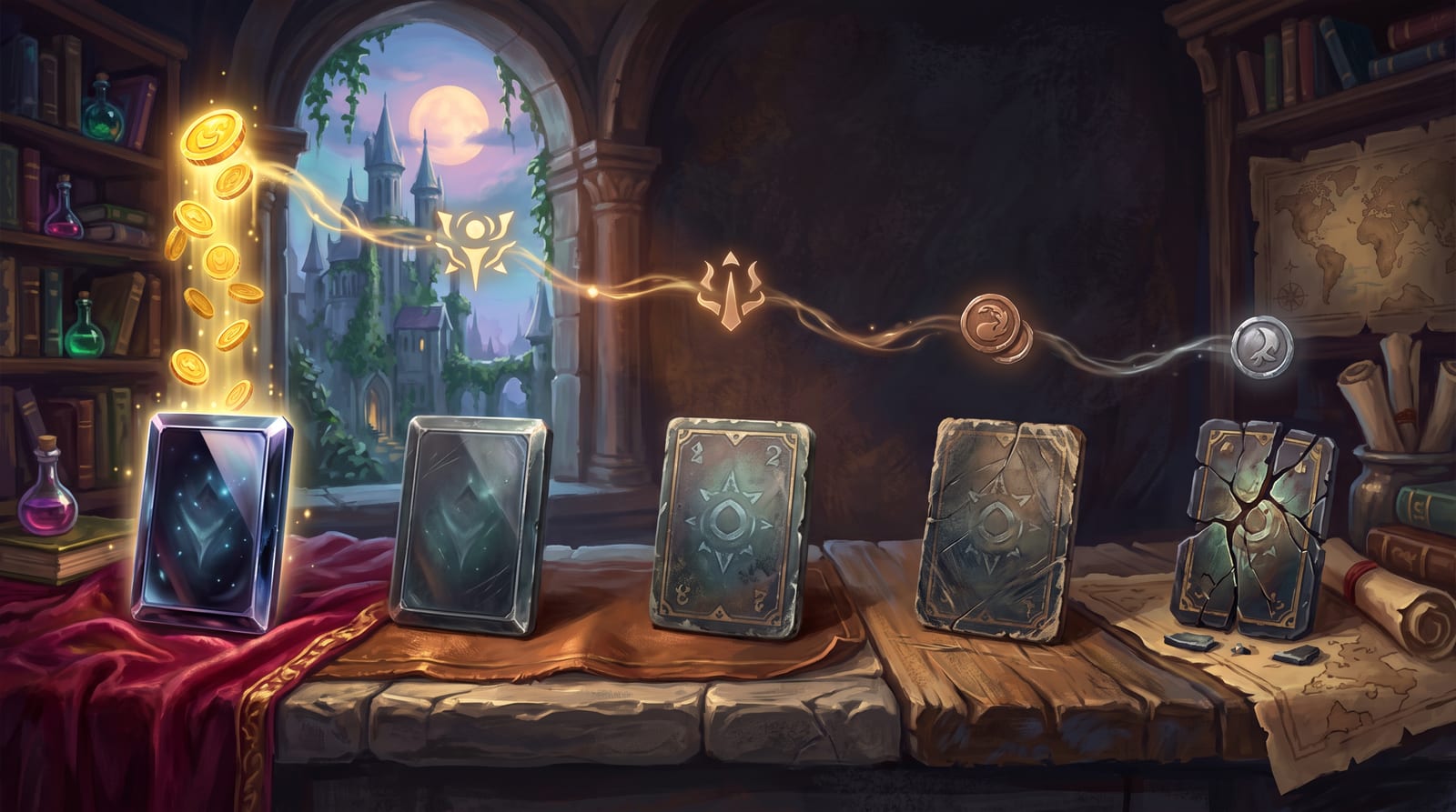 Fantasy illustration for MTG Card Condition Guide: How to Grade NM to Damaged