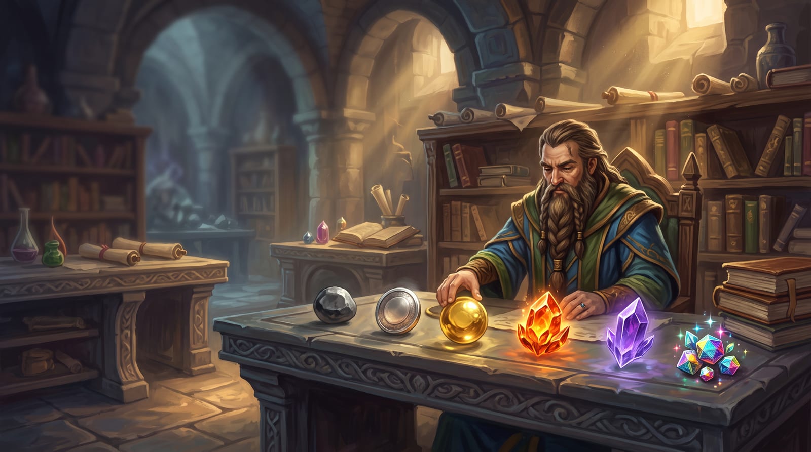 Fantasy illustration for MTG Rarity Symbols Explained: Colors, Letters and More